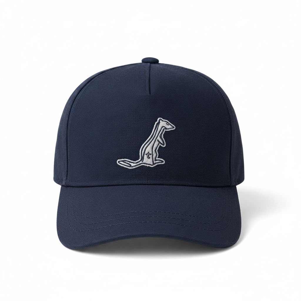 Casquette Baseball — Coton biologique, coupe ajustée (Bleue)