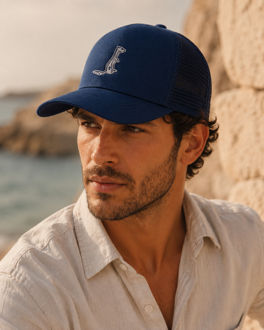 Casquette Trucker Homme — Coton biologique & filet respirant | Ermin